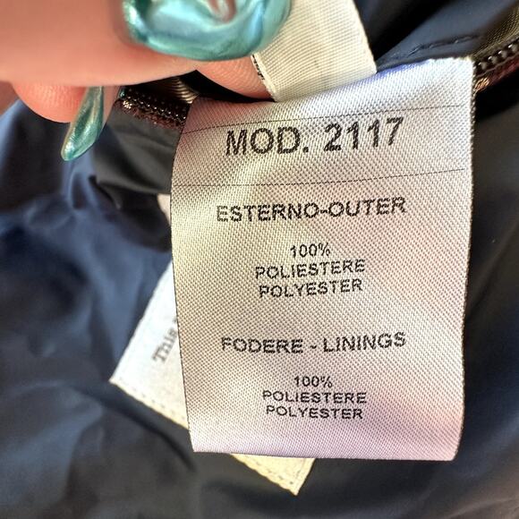 Waterville Navy Puffer Wool Trim Men Luxury Jacket Size 54 (US XL) Quilted Italy - Picture 13 of 15